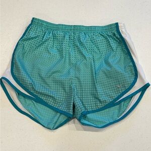 Nike Dri Fit Sea Foam Teal Ombre Lined Running Shorts Medium
